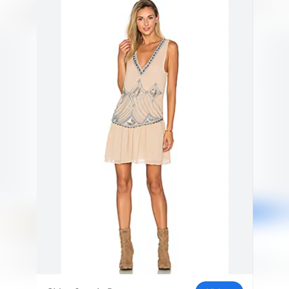 PARKER Sequins Silk Dress